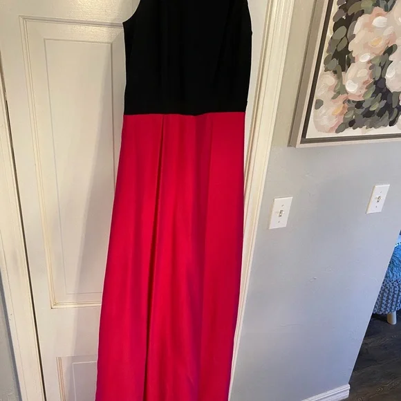 Betsy & Adam Classic Black/Hot Pink Formal - Picture 2 of 7